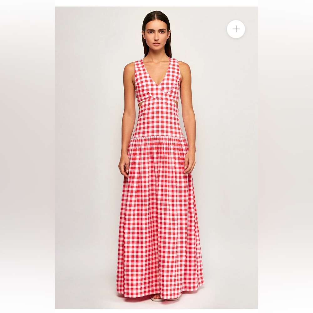 SALE! S/W/F Gingham Maxi Dress Anthropologie $408 - Picture 12 of 14